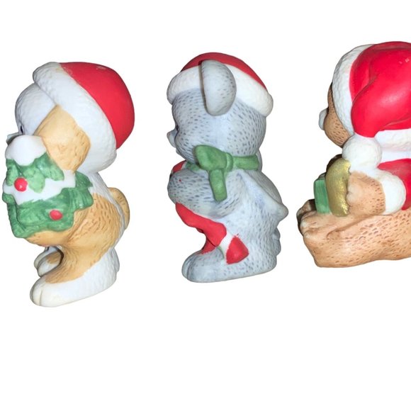 HOMCO Christmas Animal Figurines Dog Mice Bear #5254 #5180 - Picture 7 of 11